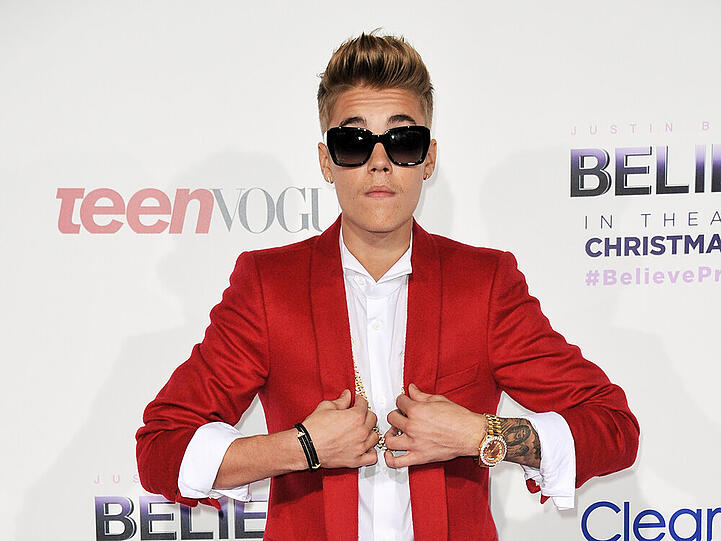 Justin Bieber bei der Premiere von "Justin Biebers Believe"