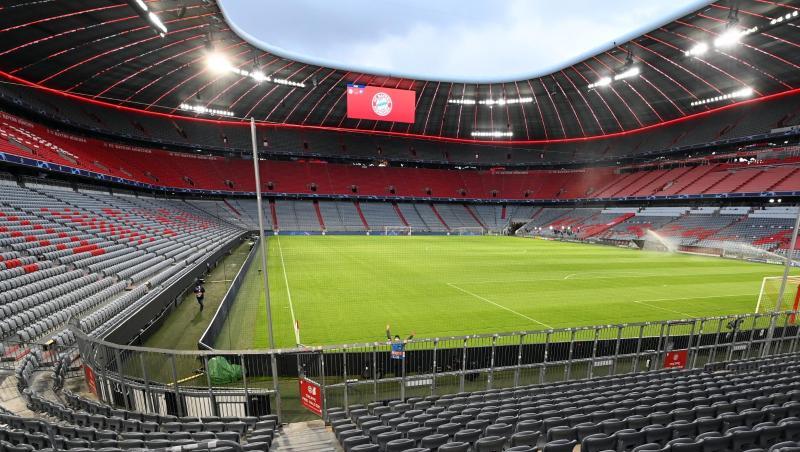 Blick in die Allianz-Arena. Hier sollen die drei EM-Gruppenspiele der deutschen Nationalmannschaft stattfinden.