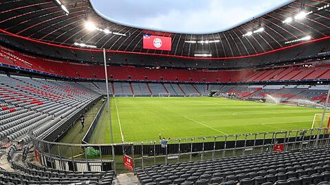 Blick in die Allianz-Arena. Hier sollen die drei EM-Gruppenspiele der deutschen Nationalmannschaft stattfinden.
