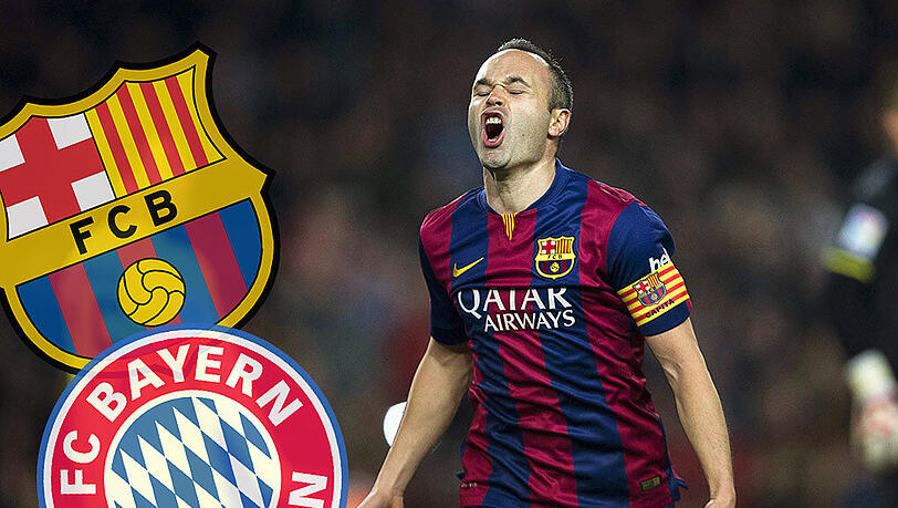 Weiß um die Klasse des FC Bayern: Barcas Kapitän Andres Iniesta. Weiß um die Klasse des FC Bayern: Barcas Kapitän Andres Iniesta.