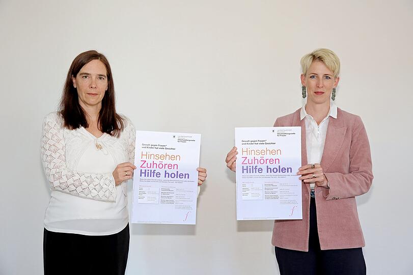 Bürgermeisterin Katrin Habenschaden und die Gleichstellungsbeauftragte Nicole Lassal.