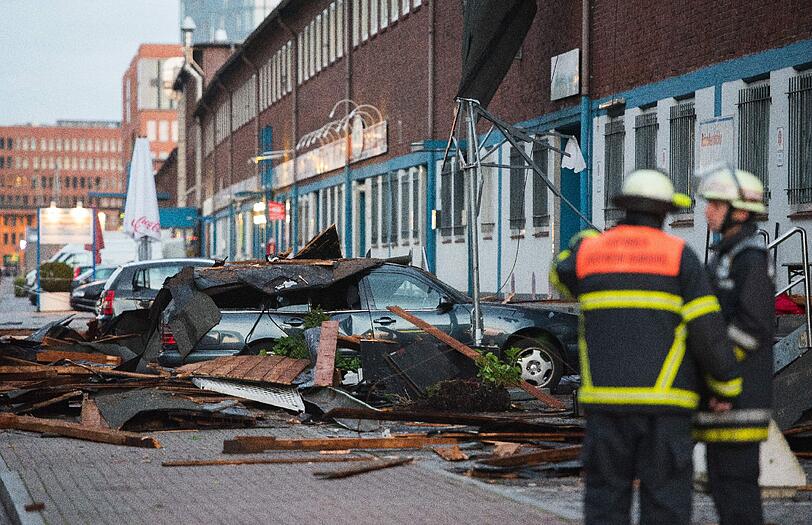 Auch in St. Pauli richteten Unwetter Schäden an.