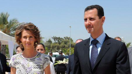 Der syrische Herrscher Bashar al-Assad mit seiner Frau Asma.