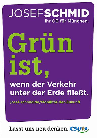 Mit diesen Plakaten wirbt Josef Schmid (CSU) für seinen Einzug ins Münchner Rathaus.