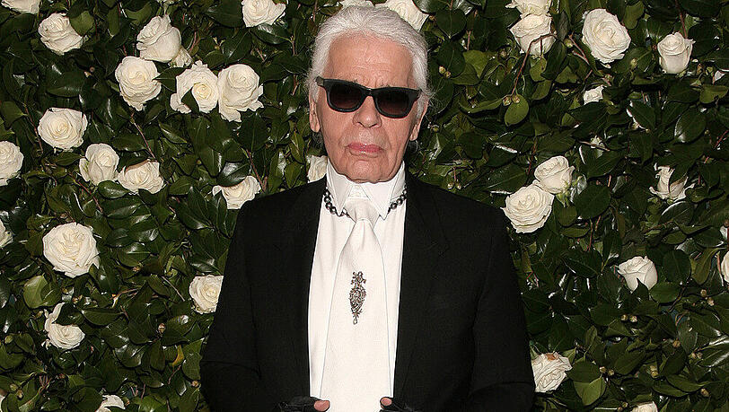 Mode-Zar Karl Lagerfeld bei einer Benefit-Veranstaltung in New York