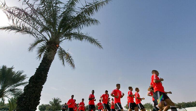 Die Bayern bereiten sich zumvierten mal in Katar auf die Rückrunde vor. Die Bayern bereiten sich zumvierten mal in Katar auf die Rückrunde vor.