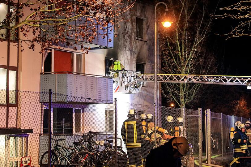 In der Einrichtung war in einer der Wohnungen ein Feuer ausgebrochen.