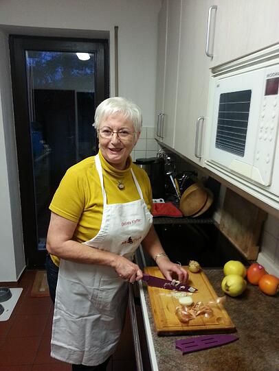 Hausfrau Gerlinde Korter reist aus Passau zum Wett-Kochen an.