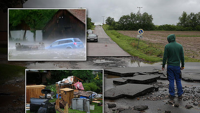 Viele Bayern und Baden-Württemberger stehen nach dem Unwetter von Sonntagnacht vor einem Trümmerhaufen - was Versicherte jetzt tun sollten. Viele Bayern und Baden-Württemberger stehen nach dem Unwetter von Sonntagnacht vor einem Trümmerhaufen - was Versicherte jetzt tun sollten.
