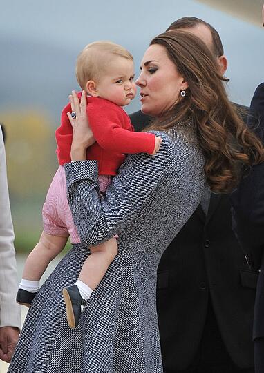 Weitere Bilder der royalen Kleinfamilie beim Abschied in Canberra