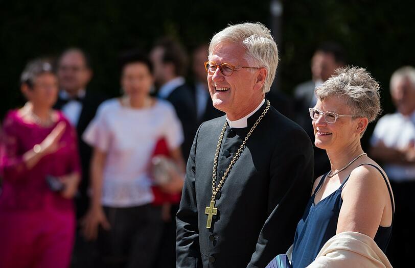 Der evangelische Landesbischof Heinrich Bedford-Strohm und seine Ehefrau Deborah