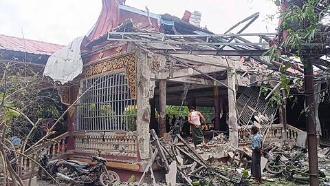 Die Junta fliegt regelm&auml;&szlig;ig schwere Luftangriffe auf die eigene Bev&ouml;lkerung. (Archivbild)