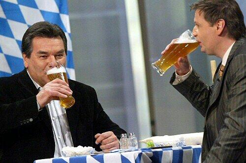 Waldemar Hartmann und Günther Jauch