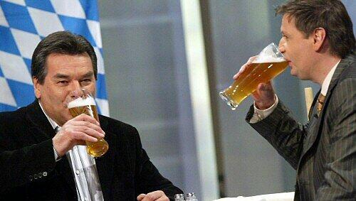 Waldemar Hartmann und Günther Jauch
