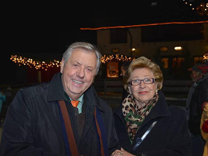 Karl Moik und Gattin Edith bei einem Auftritt Ende des Jahres 2013
