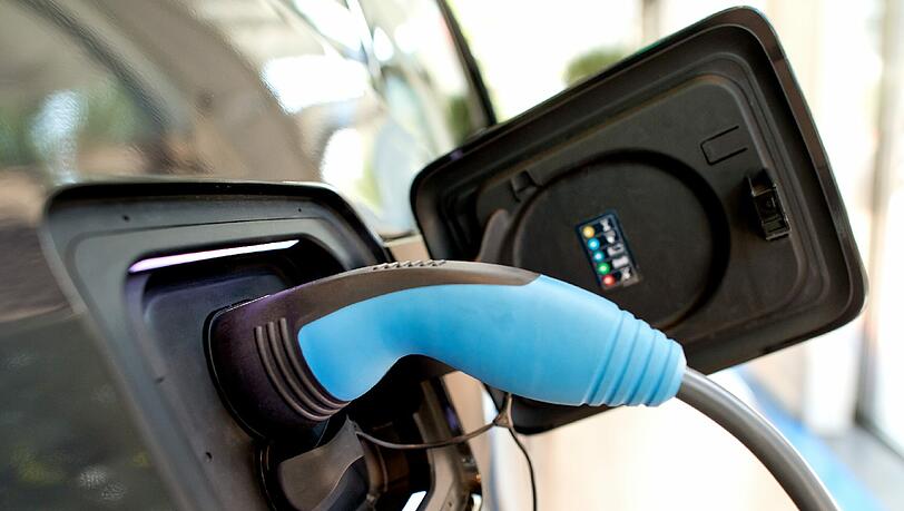 Eine Ladestation für Elektro-Autos. Eine Ladestation für Elektro-Autos.
