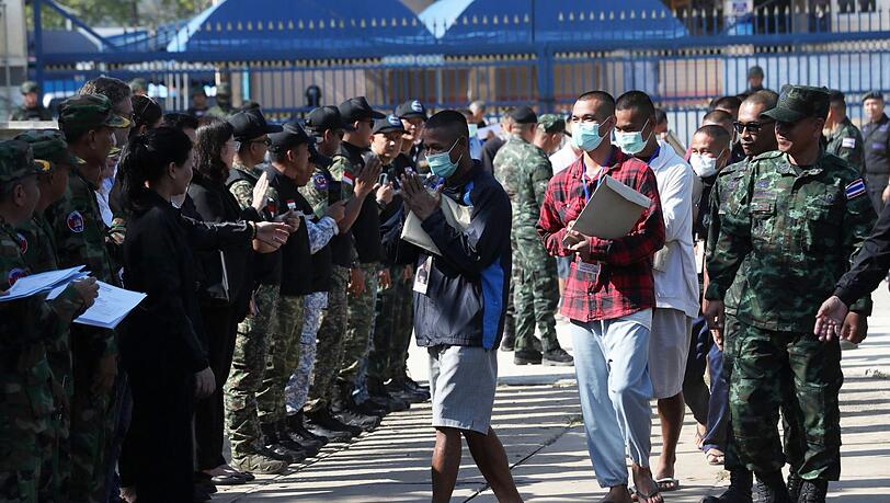 Die kambodschanischen Soldaten waren 155 Tage in Thailand inhaftiert gewesen.