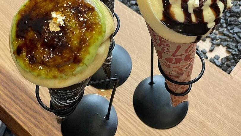Sehr fotogen: Kunstvoll toupierte Crêpes im "Japan Streetfood", einem neuen Pop Up-Store. Sehr fotogen: Kunstvoll toupierte Crêpes im "Japan Streetfood", einem neuen Pop Up-Store.