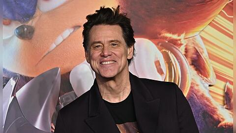Jim Carrey bei der "Sonic the Hedgehog 3"-Premiere in London.