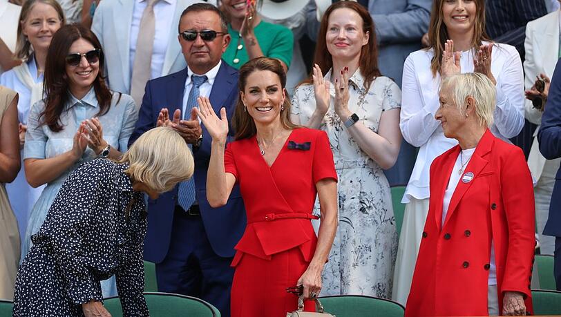 Prinzessin Kate besuchte das Damenfinale von Wimbledon. Prinzessin Kate besuchte das Damenfinale von Wimbledon.