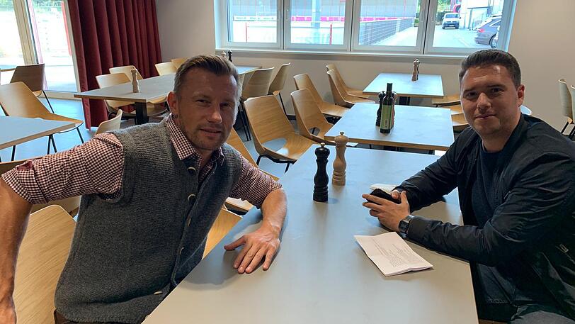 Der 40-jährige Kroate (l.), hier im Gespräch mit AZ-Redakteur Maximilian Koch.
