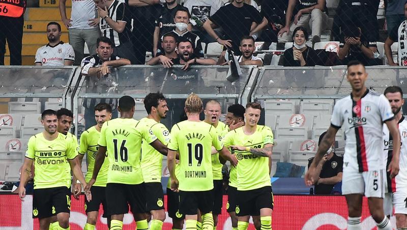 Borussia Dortmund setzte sich knapp bei Besiktas Istanbul durch.