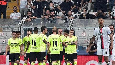 Borussia Dortmund setzte sich knapp bei Besiktas Istanbul durch.