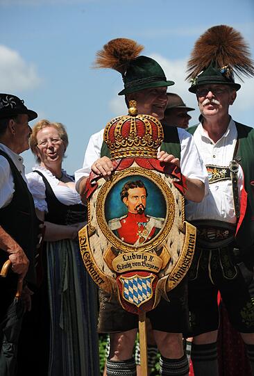 Die "Vereinigung Ludwig II. &ndash; Deine Treuen" im Jahr 2013.