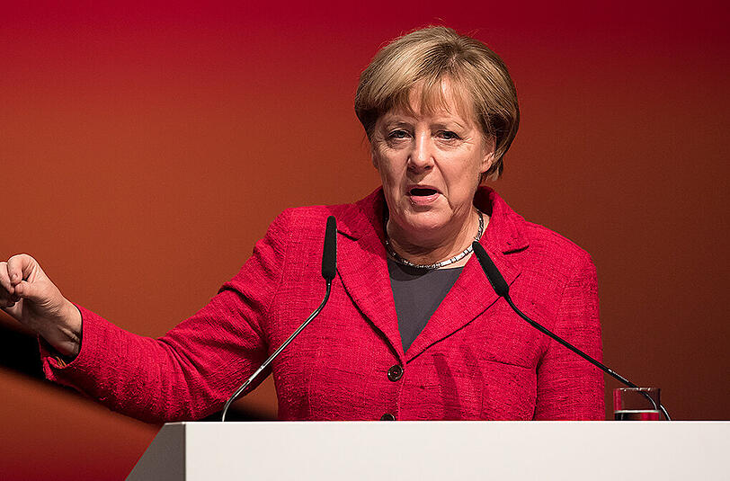 Bundeskanzlerin Angela Merkel eröffnete die Medientage in München.