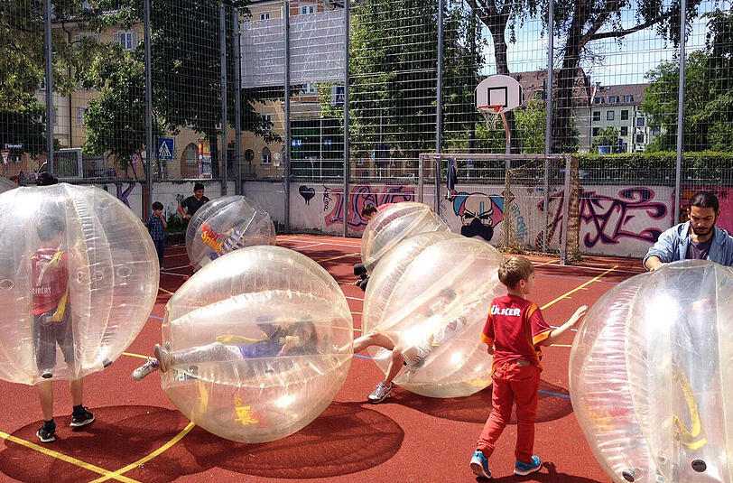 &bdquo;Bubblesoccer&ldquo; wird auch beim FEZI-Jubiläum gespielt.