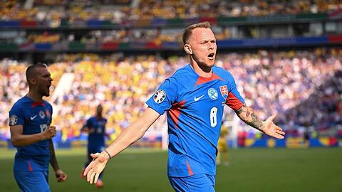 Ondrej Duda brachte die Slowakei per Kopfball in Führung.