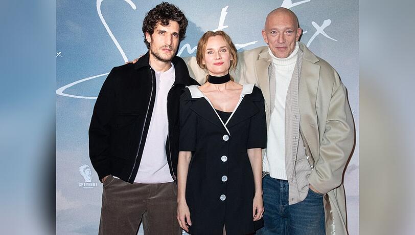 Loui Garrel, Diane Kruger und Vincent Cassel (re.) ließen sich zusammen auf der Pariser Premiere des Biopics "Saint-Ex" ablichten. Loui Garrel, Diane Kruger und Vincent Cassel (re.) ließen sich zusammen auf der Pariser Premiere des Biopics "Saint-Ex" ablichten.