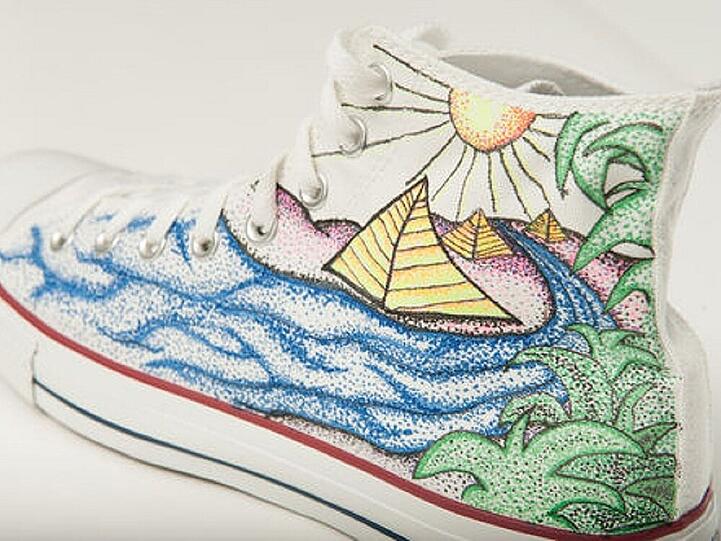 Sänger Josh Ritter hat diesen schmucken Schuh gestaltet