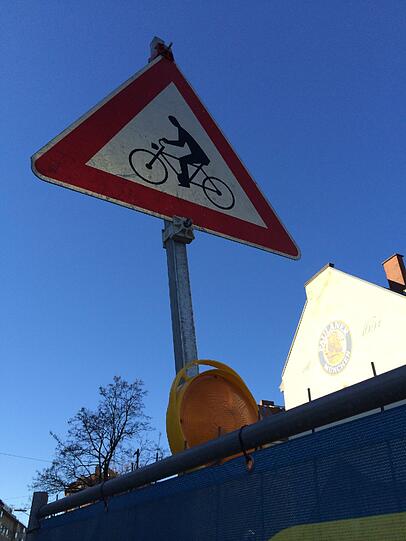... und schauen von der Fraunhoferstraße aus...
