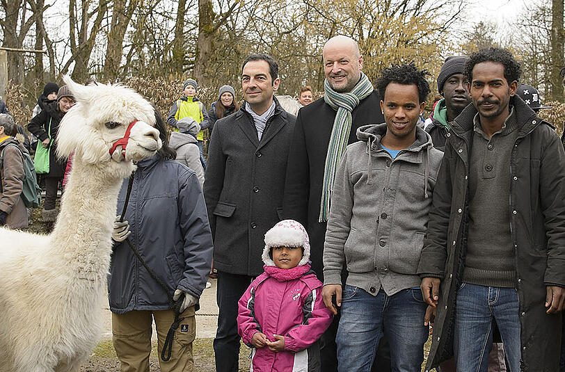 Besondere Aktion in Hellabrunn: Am letzten Samstag wurden Flüchtlinge und sozial schwächere Familien aus München den Tierpark besuchen.