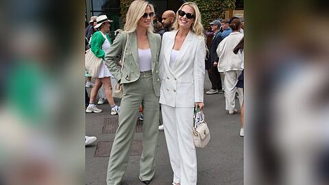 Lady Eliza und Lady Amelia Spencer in Wimbledon.