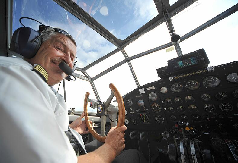 Cockpit, Panorama, lauter Motor: Die AZ hat sich auf einen Rundflug mit der alten Tante Ju begeben. Hier gibt's die spektkulären Bilder vom Flug