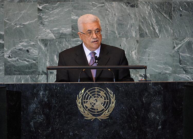 Abbas spricht vor der UN-Vollversammlung.