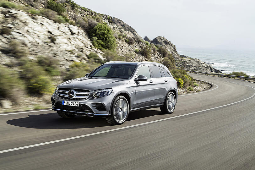 Platz 3: Der Mercedes-Benz GLC bringt es auf respektable 65,3 Prozent Restwert.