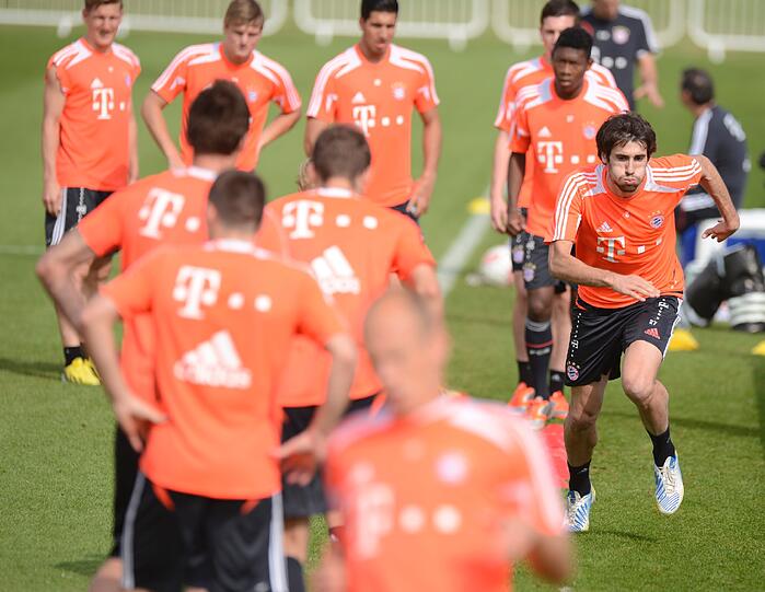 Sprint-Training mit Javi Martinez.