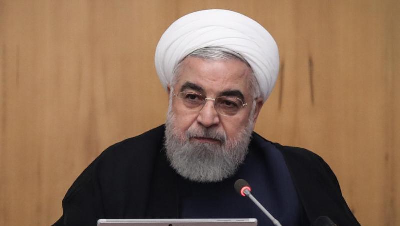 Präsident Hassan Ruhani am Mittwoch bei einer Kabinettssitzung in Teheran. Präsident Hassan Ruhani am Mittwoch bei einer Kabinettssitzung in Teheran.