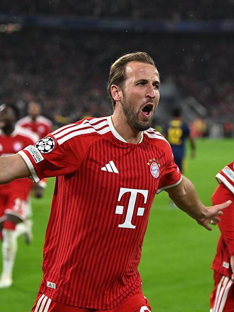 Harry Kane l&auml;sst den FC Bayern &uuml;ber das 2:1 jubeln.