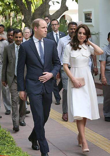Herzogin Kate und Prinz William bei ihrer siebentätigen Tour durch Indien
