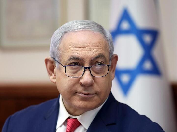 Premierminister Benjamin Netanjahu während einer der wöchentlichen Kabinettssitzungen in Jerusalem.
