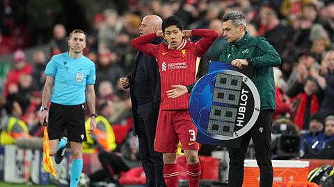 Arne Slot bracht am Ende auch Ex-VfB-Kapitän Wataru Endo, doch das Aus konnte auch der Japaner nicht mehr verhindern.