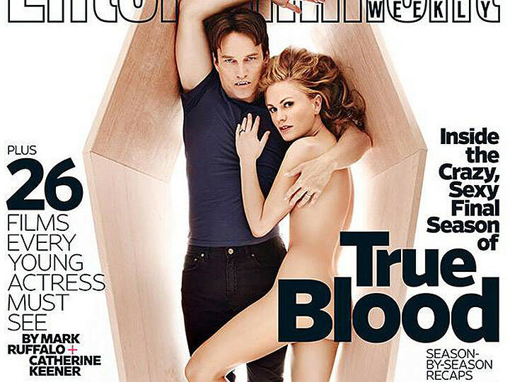 Sexy Foto-Shooting im Sarg: Stephen Moyer und Anna Paquin