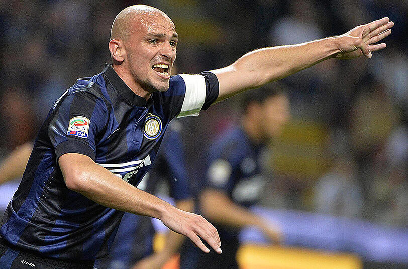 Esteban Cambiasso (hier im Trikot von Inter Mailand) spielte zuletzt für Leicester City. Marktwert: 2 Mio. €