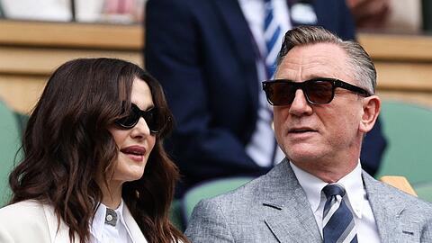 Daniel Craig und seine Frau Rachel Weisz beim Herren-Finale von Wimbledon.