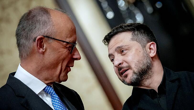 Merz und Selenskyj: Zwischen diese beiden passt im Moment kein Blatt Papier. Merz und Selenskyj: Zwischen diese beiden passt im Moment kein Blatt Papier.