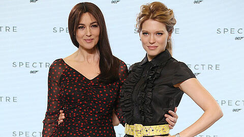 Der nächste Herbst wird heiß: Monica Bellucci (li.) und Léa Seydoux (re.) sind die neuen "Bond"-Girls